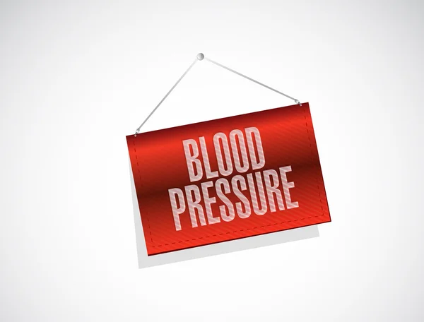 Blood pressure hanging banner illustration — Stock Photo, Image