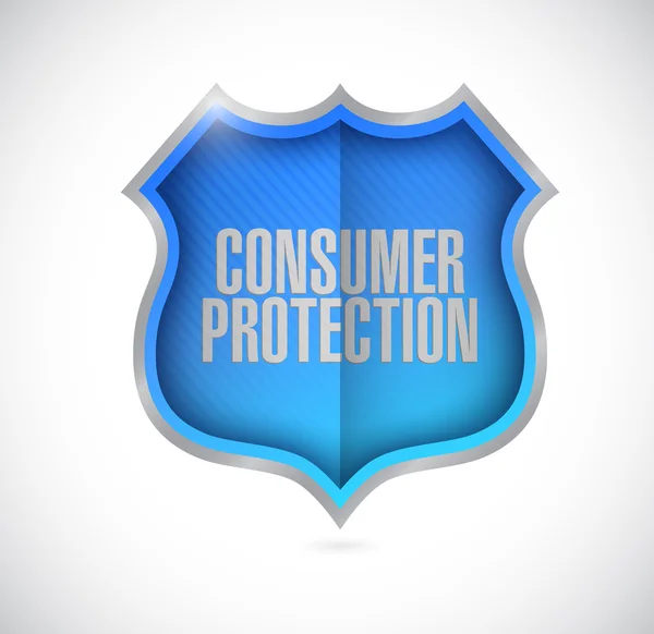 Consument bescherming schild illustratie — Stockfoto