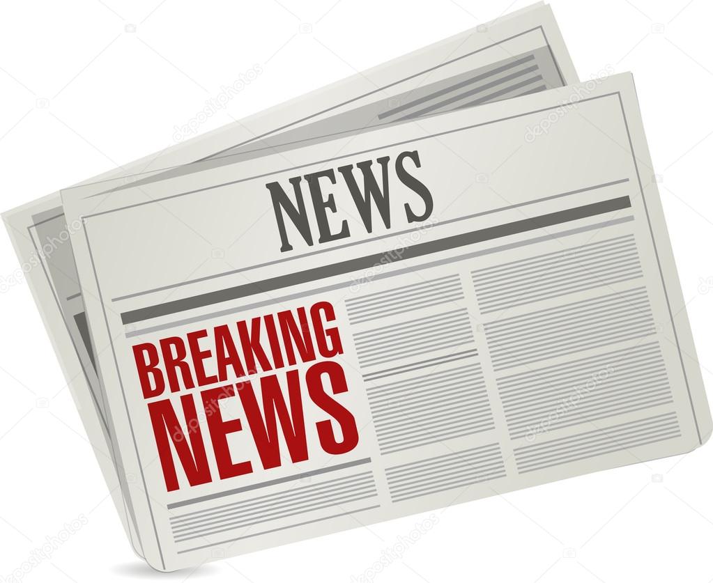 breaking news illustration design