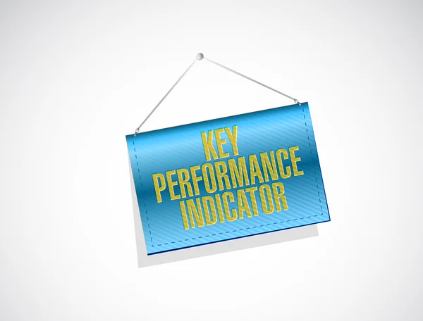 Key performance indicator banner sign — Stock Photo, Image