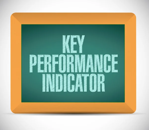 Key performance indicator board sign illustration — Stock Photo, Image