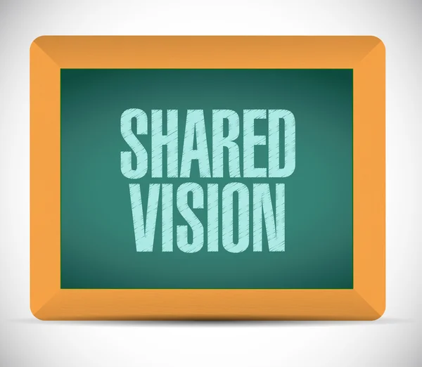 Shared vision board sign illustration design — Stock Photo, Image