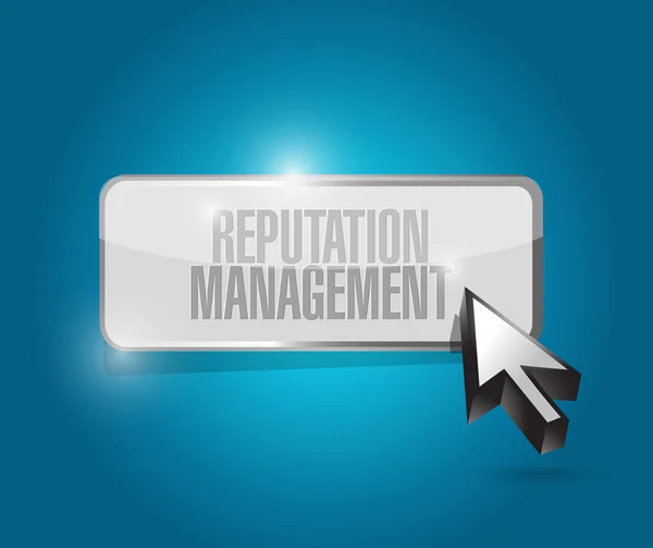 Reputation management button illustration design — Stock Photo, Image