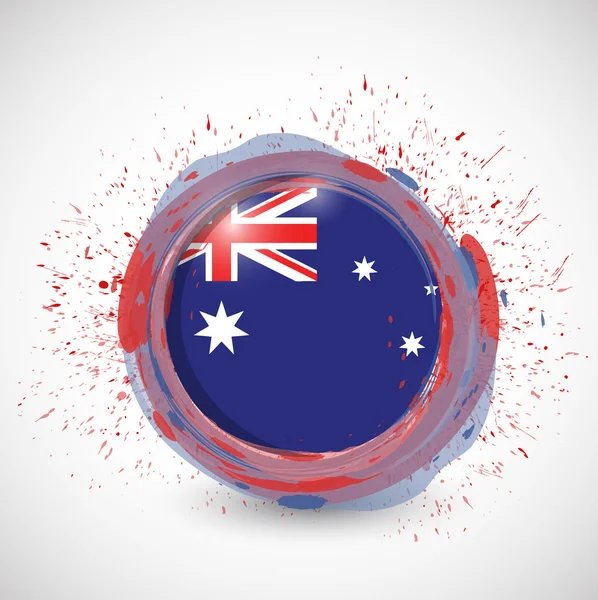 Australien Tinte Flagge Illustration Design — Stockfoto