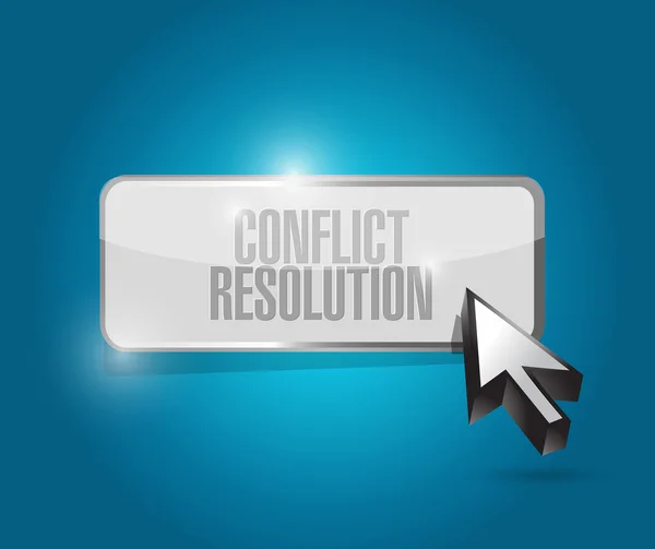 Conflict resolution button illustration design — Stock Photo, Image