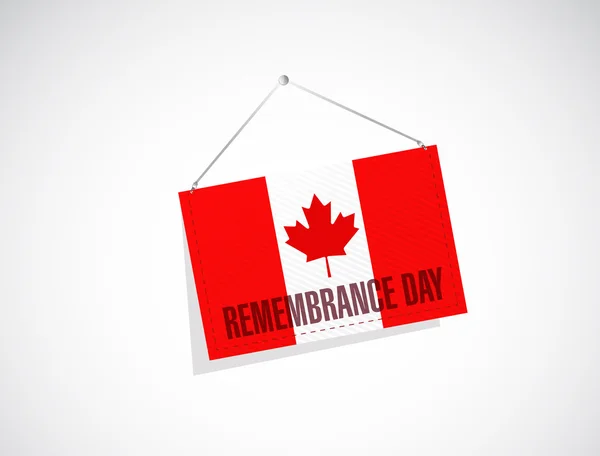 Canada remembrance day banner sign illustration — Stock Photo, Image