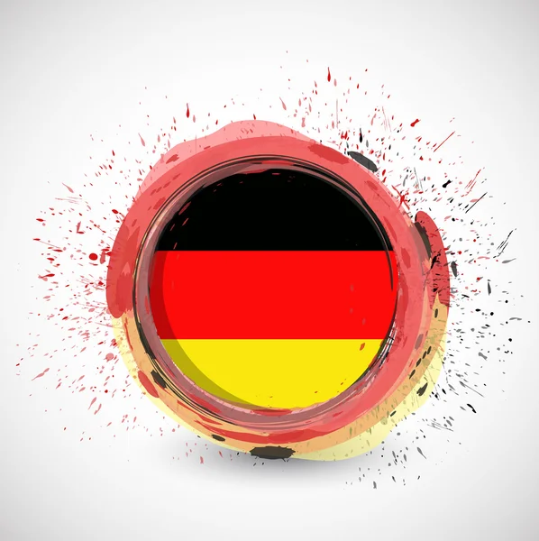 Deutsche Tusche Kreis Flagge Illustration Design — Stockfoto