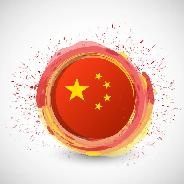 中国インク サークル旗イラスト デザイン — ストック写真
