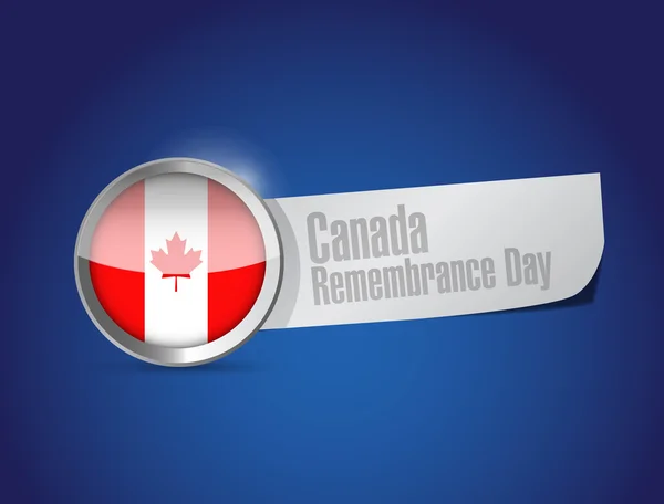 Canada remembrance day seal sign — Stock Photo, Image