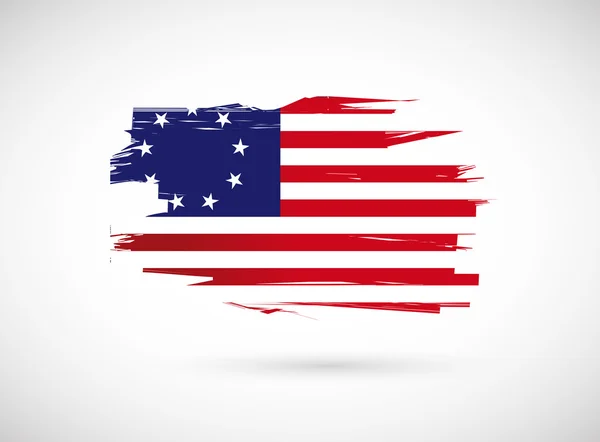 Original usa us tinte flag illustration design — Stockfoto