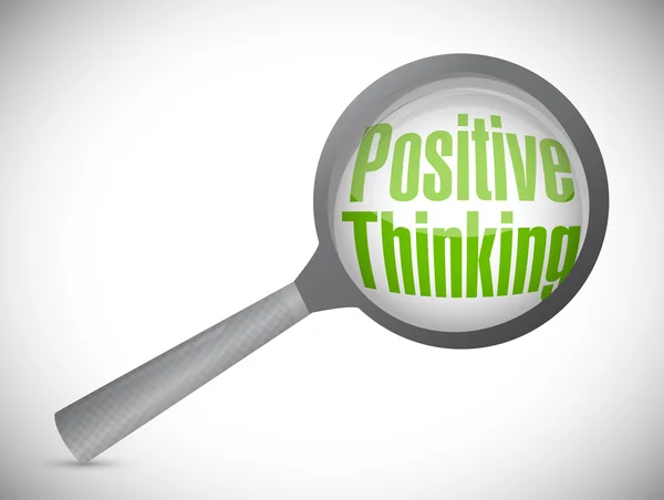 Positive thinking under review illustration design — Stock Photo, Image