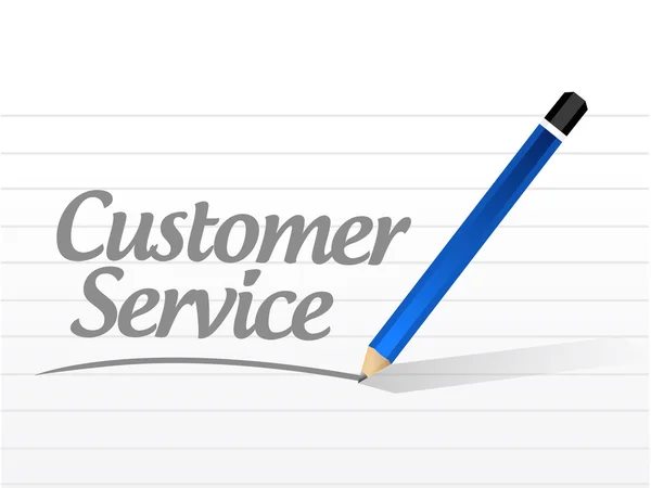 Customer service meddelande tecken illustration design — Stockfoto