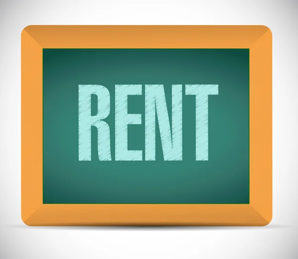 Rent board sign illustration design — Stock Photo, Image