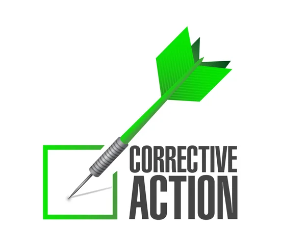 Korrekciós intézkedések ellenőrzése jóváhagyása — Stock Fotó