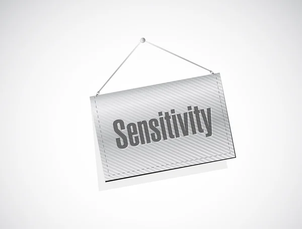 Sensitivity hanging banner illustration — Stock Photo, Image