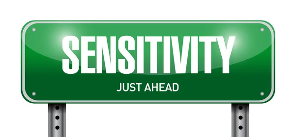 Sensitivity road sign illustration design — Stock Photo, Image