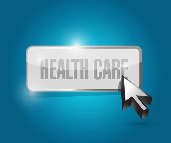 Health care button illustration design — Stock Photo, Image