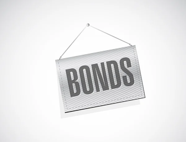 Bonds hanging banner illustration — Stock Photo, Image