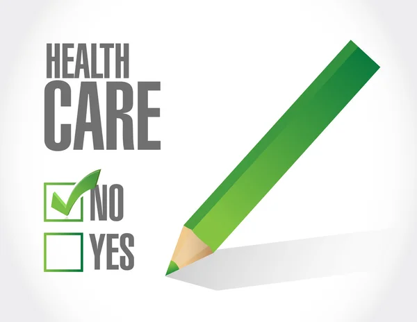 No health care check list illustration — Stock Photo, Image