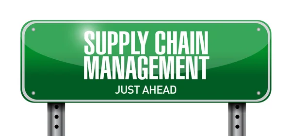 Supply chain management weg teken illustratie — Stockfoto