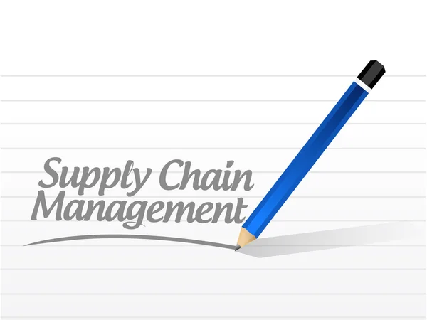 Zeichen für das Supply Chain Management — Stockfoto
