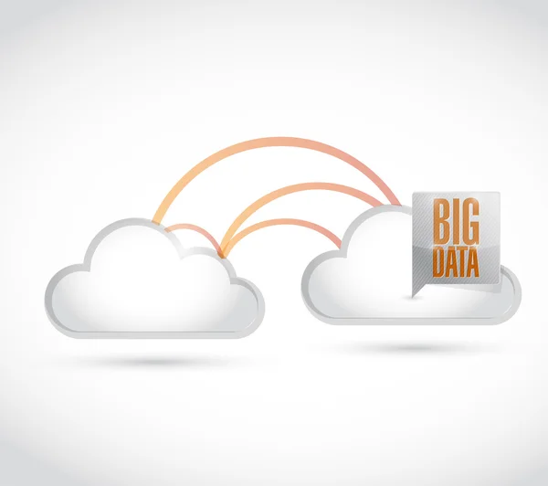 Big-Data-Cloud-Netzwerk — Stockfoto