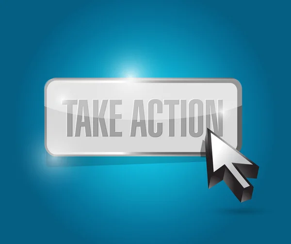 Take action button illustration design — Stock Photo, Image