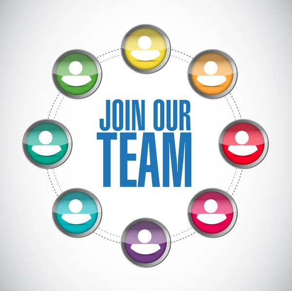 Join our team people diagram illustration design — Stock Photo, Image