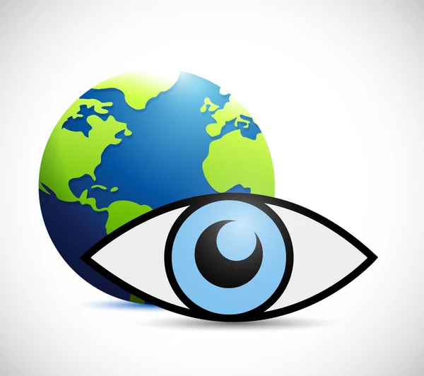 International surveillance eye concept — Stock Photo, Image