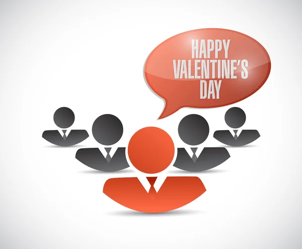 Happy valentines day red business sign — Stock Photo, Image