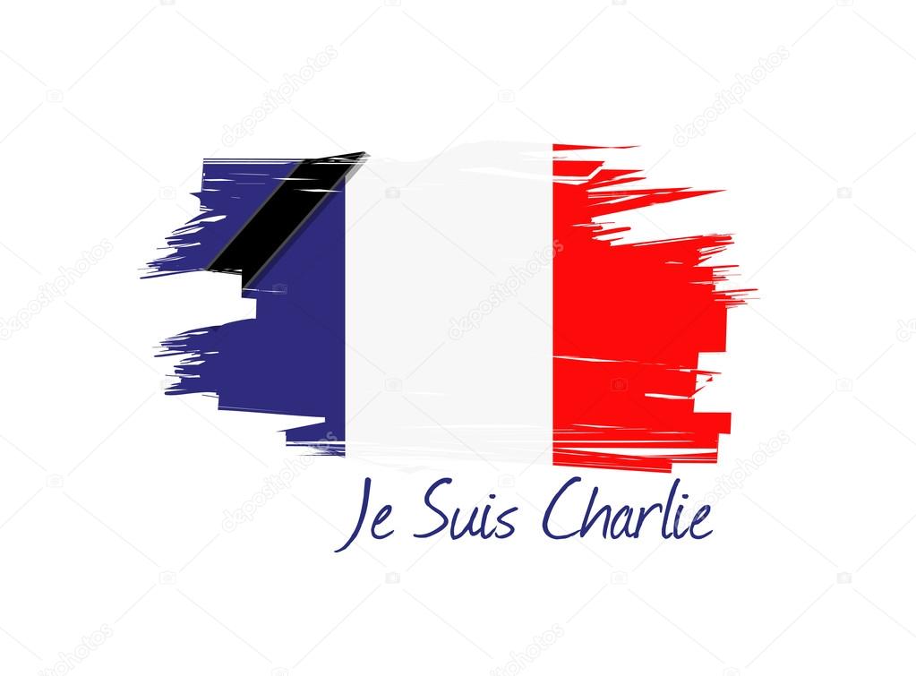 Je 性チャーリー フランス国旗イラスト デザイン ストック写真 C Alexmillos
