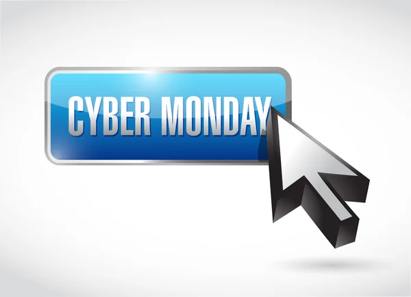 Cyber monday button illustration design — Stock Photo, Image