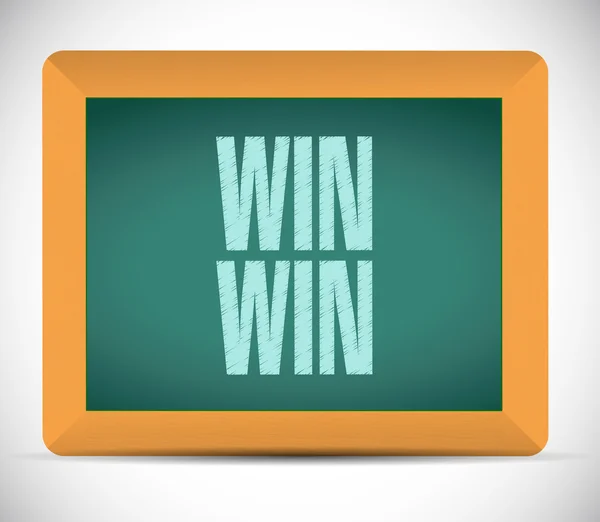 Win win board segno illustrazione design — Foto Stock
