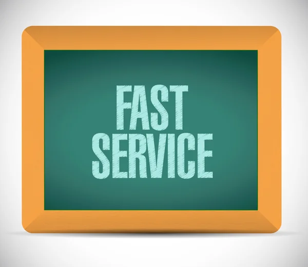 Fast service board sign illustration design — Stock Photo, Image