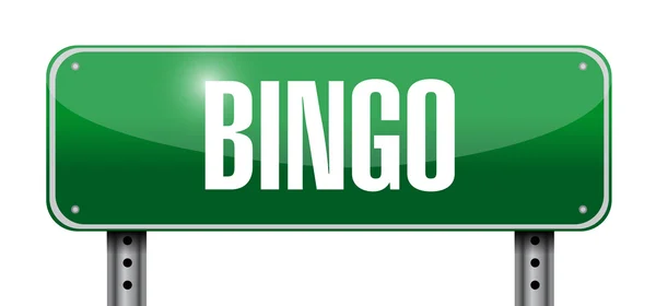 Diseño de ilustración de señal de ruta de bingo — Foto de Stock