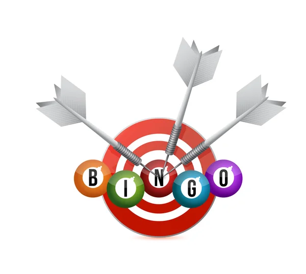 Cible bingo concept illustration conception — Photo