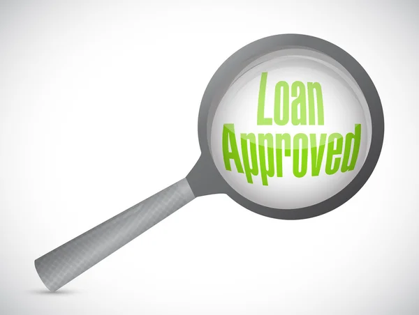 Loan approved review concept illustration — Stock Photo, Image