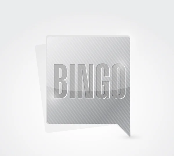 Bingo message bubble sign illustration — Stock Photo, Image