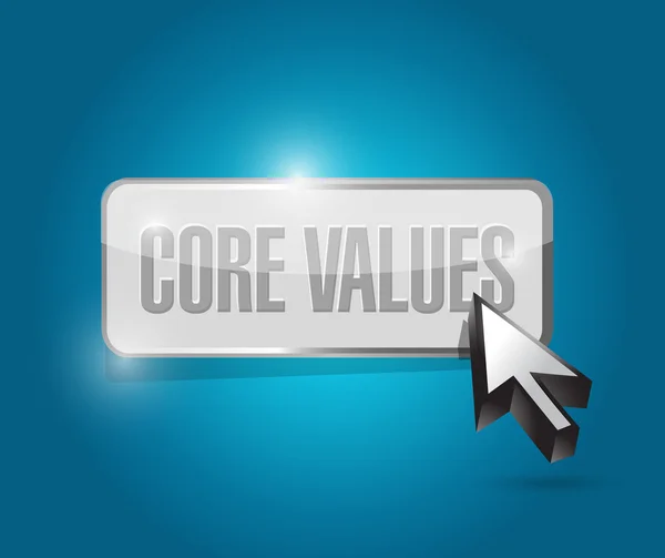 Core values button illustration design — Stock Photo, Image