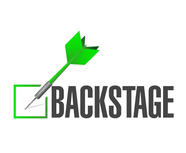 Backstage check design ilustração dardo — Fotografia de Stock