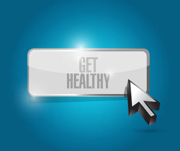 Get healthy button illustration design — Stock Photo, Image