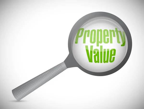 Property value magnify illustration design — Stock Photo, Image