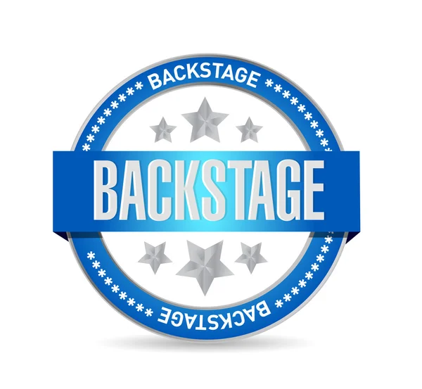 Backstage seal illustration design — Stock Photo, Image