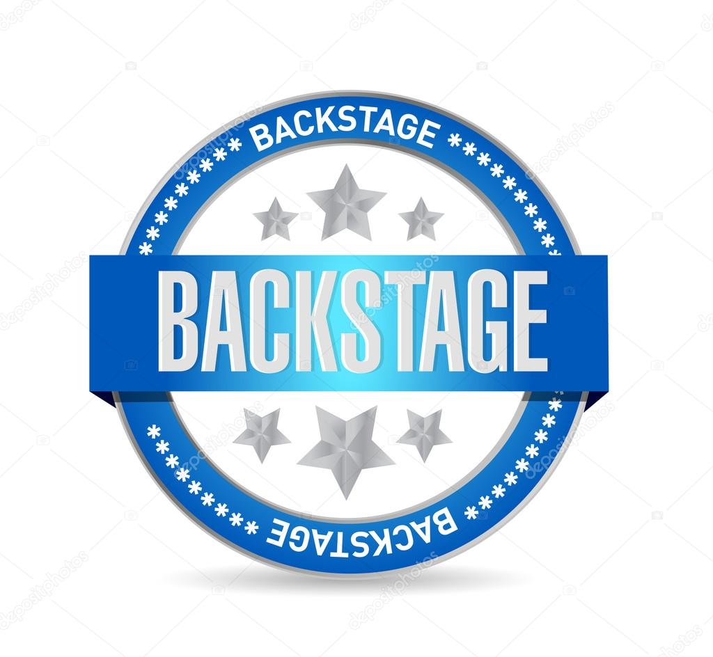 backstage seal illustration design
