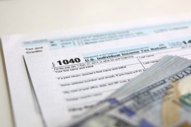 ABD vergi form 1040 100 ile bize para.