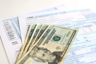 ABD vergi Form 1040 20 ABD Doları faturaları ile