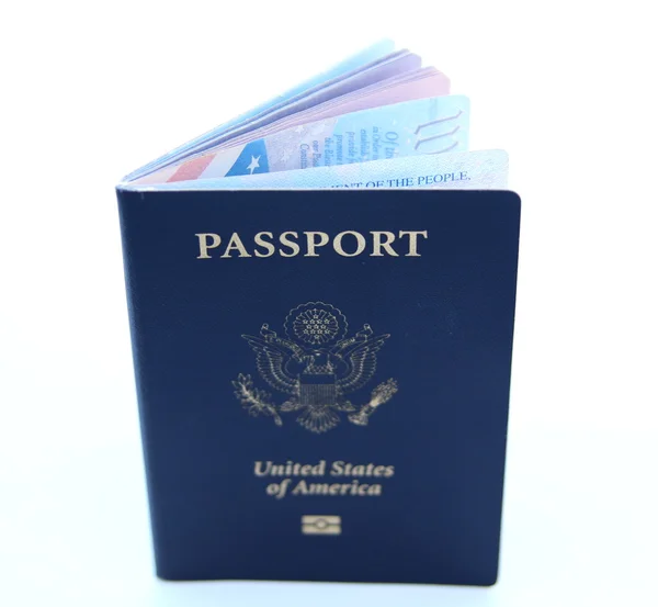 Nosotros pasaporte aislado — Foto de Stock