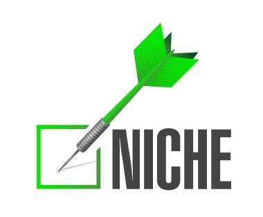niche check dart illustration design clipart