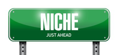 niş yol işareti illüstrasyon tasarımı