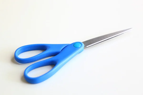 Blue scissor. Object is isolated — Stock Photo, Image